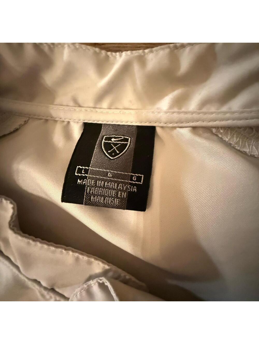 nike golf mens pullover large‎ Vintage Pockets Beige - Picture 2 of 9